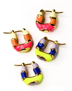 Joanna Laura Constantine Mini Hoops Warm Tones