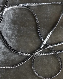 Laura Lombardi Silver Mini Omega Chain Necklace
