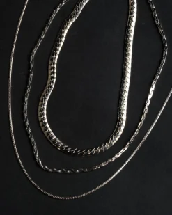 Laura Lombardi Silver Mini Omega Chain Necklace