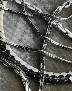Laura Lombardi Silver Strada Chain Bracelet