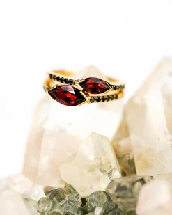 Lindsay Lewis Garnet Mini Minna Ring