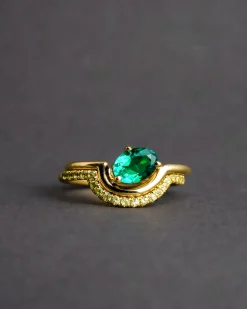Lindsay Lewis Sway Emerald Solitaire