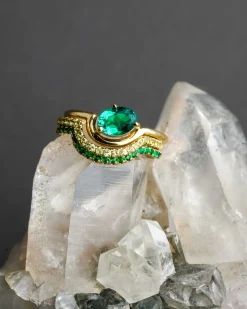 Lindsay Lewis Sway Emerald Solitaire