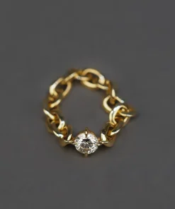 Lizzie Mandler Large Diamond Chain Ring