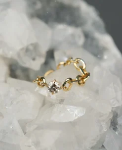 Lizzie Mandler Large Diamond Chain Ring