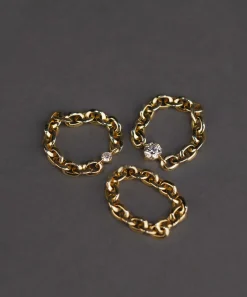Lizzie Mandler Large Diamond Chain Ring