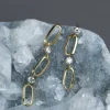 Lizzie Mandler Mismatched Double Diamond Link Earrings