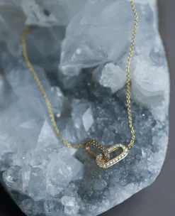 Lizzie Mandler Pave Linked Necklace