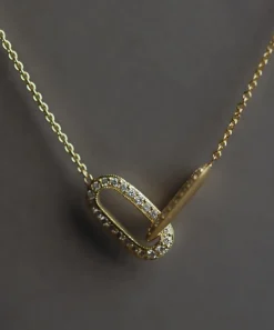 Lizzie Mandler Pave Linked Necklace