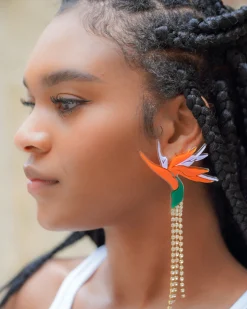 Melody Ehsani Bird Of Paradise Sunrise Earrings