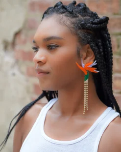 Melody Ehsani Bird Of Paradise Sunrise Earrings