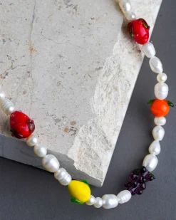 Ninfa Handmade Beaded Mix Necklace