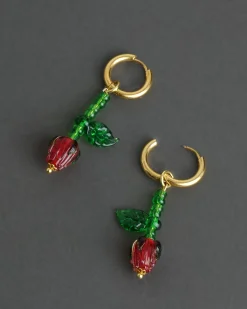 Ninfa Handmade Rose Hoops