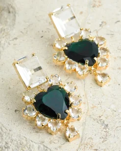 Pakera Pakera El Sabor Earrings Clear + Green