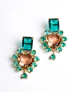 Pakera Pakera El Sabor Earrings Mint + Champagne