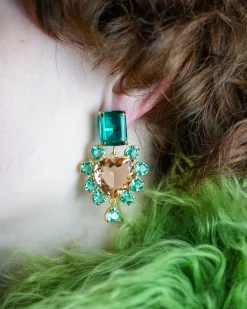 Pakera Pakera El Sabor Earrings Mint + Champagne
