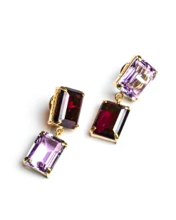 Pakera Pakera Pares Earrings Ruby + Lilac