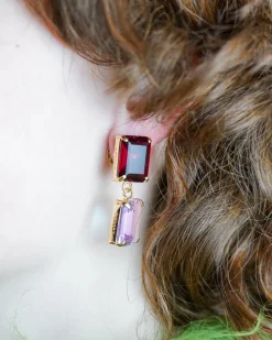 Pakera Pakera Pares Earrings Ruby + Lilac