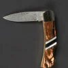 Santa Fe Stoneworks 3" Damascus Steel Knife - Mammoth Tusk