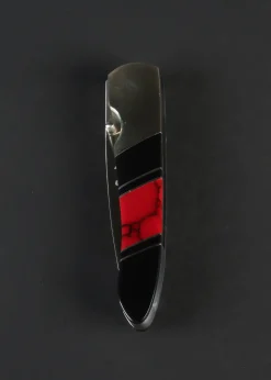 Santa Fe Stoneworks 4" Knife - Bloodstone & Jet