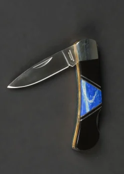 Santa Fe Stoneworks 3" Knife - Lapis & Jet