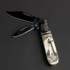 Scrimshaw Barlow Knife With Lighthouse