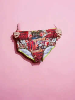 Veronica Sheaffer Collage Print Briefs